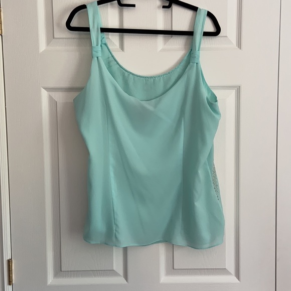 White House Black Market, XL, Turquoise DressyTank - Picture 7 of 9